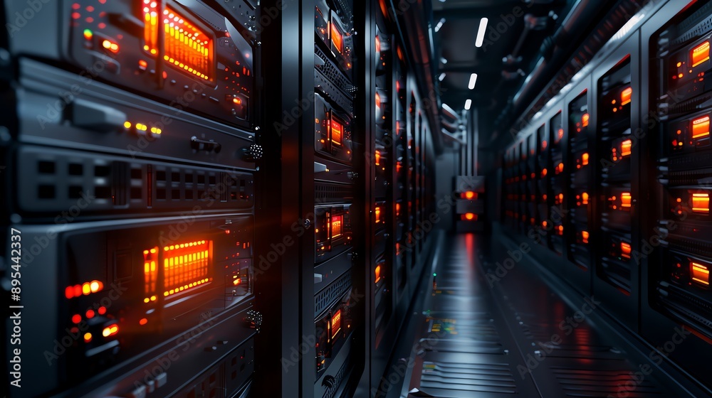 Cryptocurrency mining farm, techy, digital painting, dynamic and detailed, Cryptocurrency mining farm, techy, digital painting, dynamic and detailed,