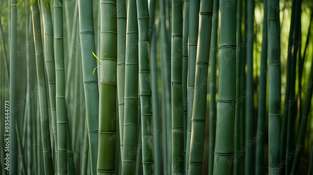 Serene Bamboo Forest with Tall, Green Stalks Creating a Peaceful Natural Atmosphere Serene Bamboo Forest with Tall, Green Stalks Creating a Peaceful Natural Atmosphere