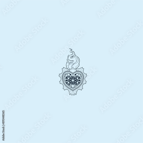 THESE HIGH QUALITY SACRED HEART JESUS VECTOR FOR USING VARIOUS TYPES OF DESIGN WORKS LIKE T-SHIRT, LOGO, TATTOO AND HOME WALL DESIGN

