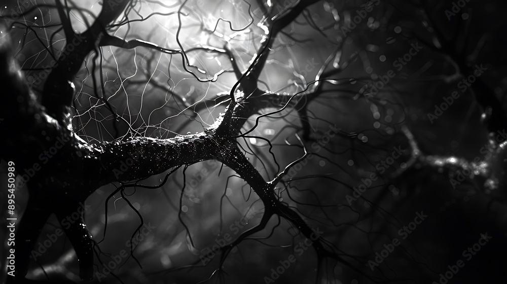 Microscopic View of a Neuron Cell Microscopic View of a Neuron Cell