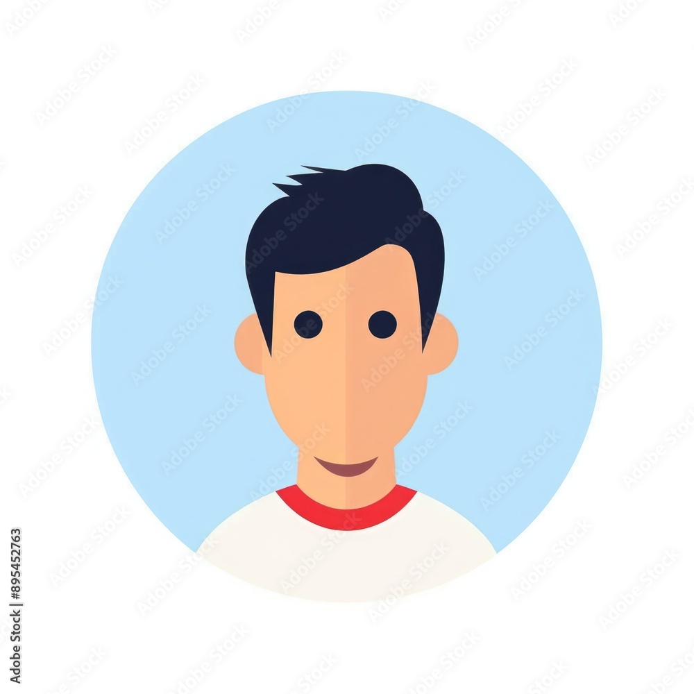 Digital User Profile Icon for Website Design on White Background Digital User Profile Icon for Website Design on White Background