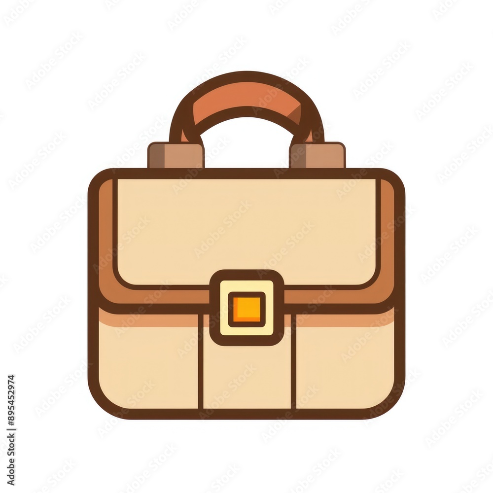Simplistic Vector Briefcase Icon for Professional Website Design on White Background Simplistic Vector Briefcase Icon for Professional Website Design on White Background
