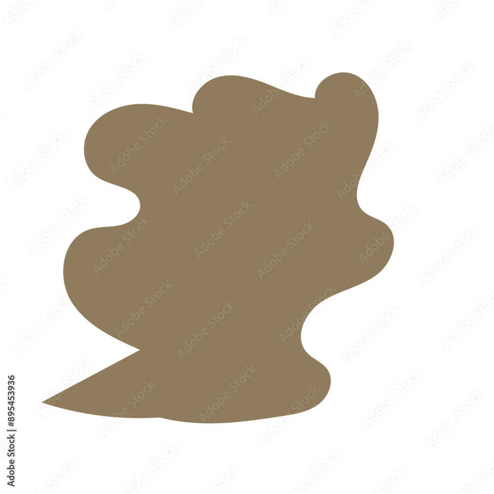 Neutral abstract shapes blob vector decoration