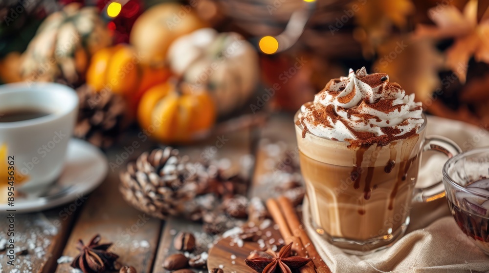 Warmth in Every Sip: Autumn-Themed Coffee Shop Menu Board Delighting with Seasonal Flavors and Favorites Warmth in Every Sip: Autumn-Themed Coffee Shop Menu Board Delighting with Seasonal Flavors and Favorites