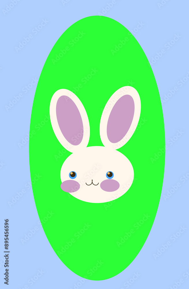 Obraz premium easter bunny with eggs