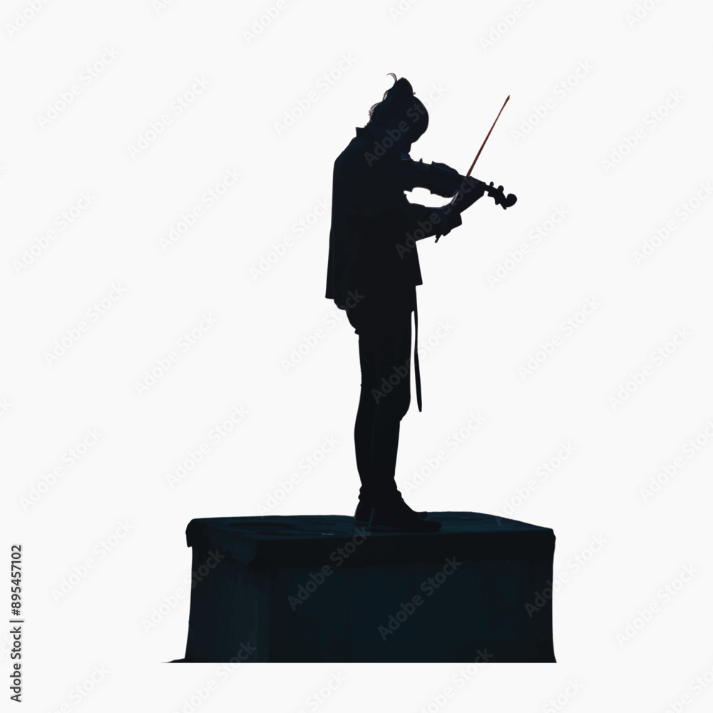 © Rawpixel.com - Silhouette violinist performing elevated stage