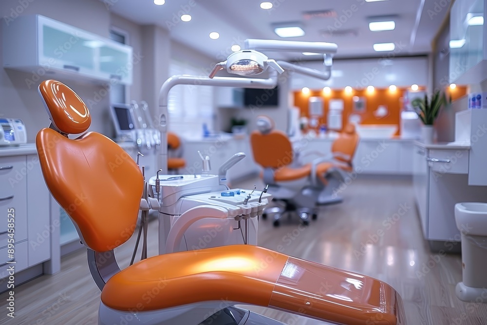 A modern dental office with state-of-the-art equipment.