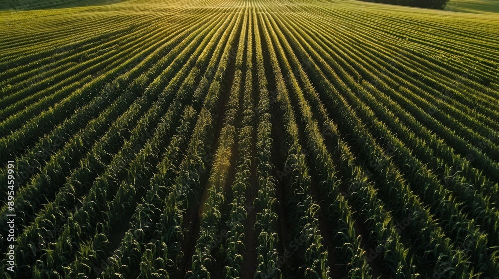 Aerial View of Wheat Fields Aerial View of Wheat Fields