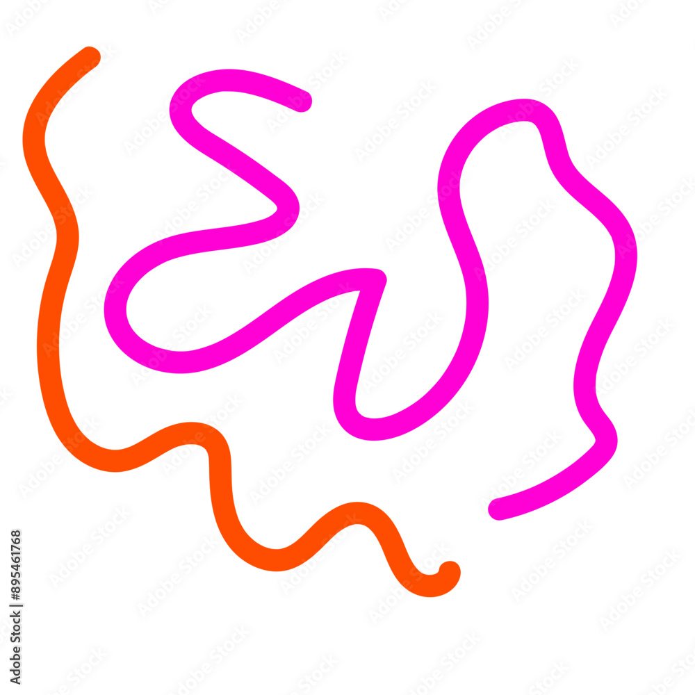 Pink orange squiggly lines abstract vectors background Pink orange squiggly lines abstract vectors background