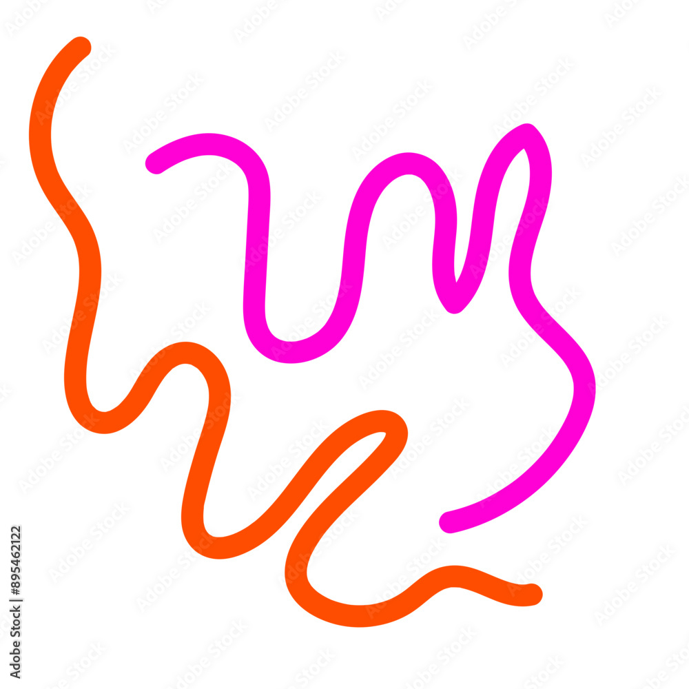 Pink orange squiggly lines abstract vectors background Pink orange squiggly lines abstract vectors background