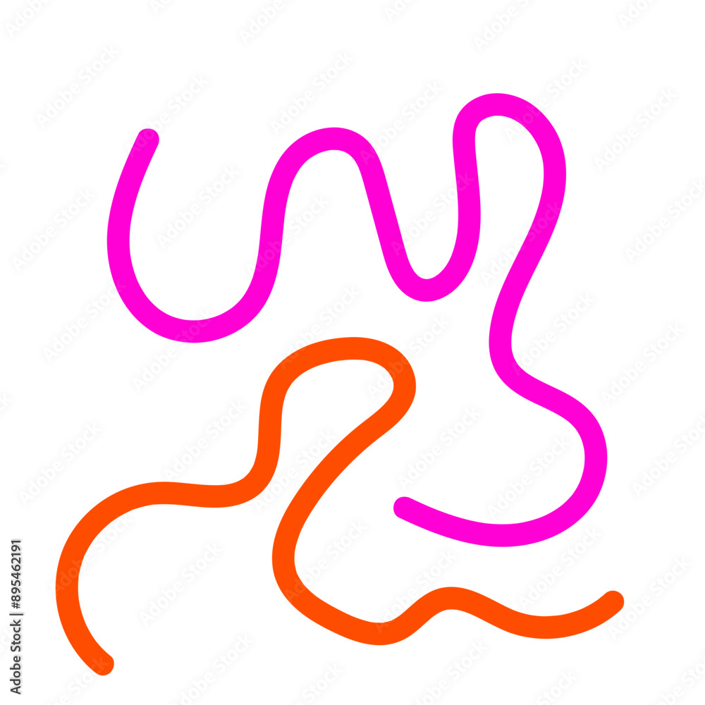 Pink orange squiggly lines abstract vectors background Pink orange squiggly lines abstract vectors background