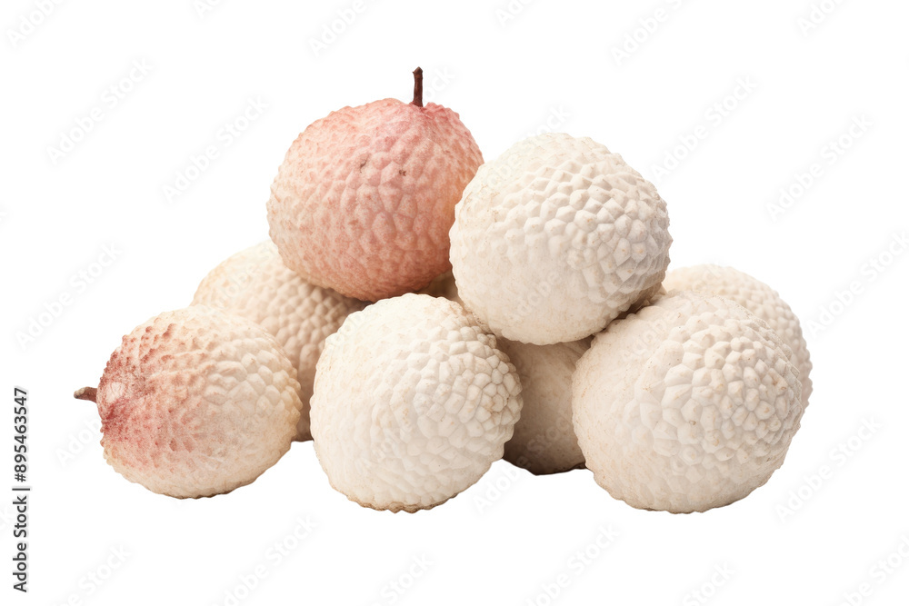 Dried Lychee with Fresh Herbs isolated on transparent background Dried Lychee with Fresh Herbs isolated on transparent background