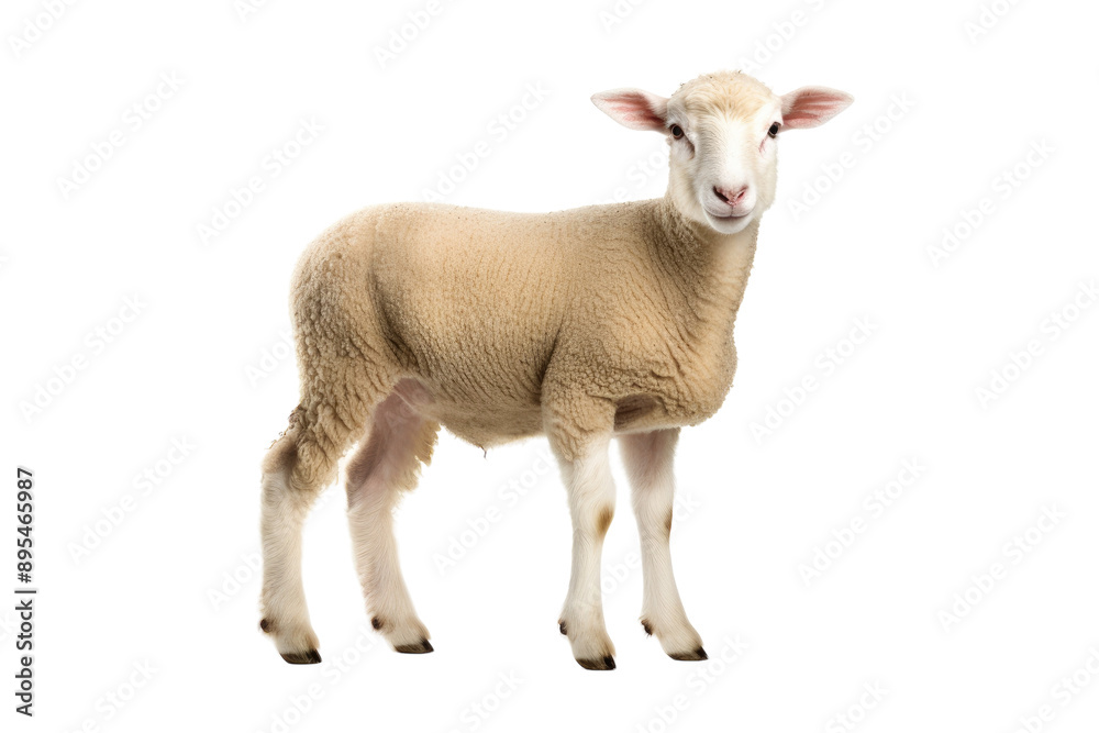 Shepherd's Sheep in a Pastoral Setting isolated on transparent background Shepherd's Sheep in a Pastoral Setting isolated on transparent background