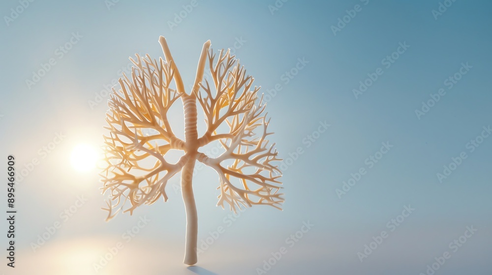 Obraz premium Inner structure and function of the lungs, Lungs, Inner, Structure