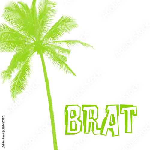 Brat - graphic text illustration to announce the presence of a brat ie. aggressive, cheeky, unexpected role, attitude and /or lifestyle  photo