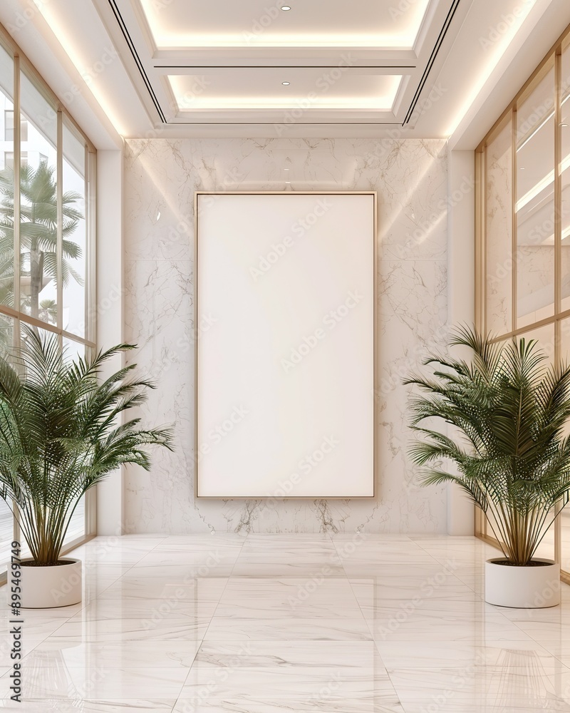 Vertical advertising billboard mockup, lightbox with empty digital screen in shopping center. Blank white poster advertising, scandinavian style Vertical advertising billboard mockup, lightbox with empty digital screen in shopping center. Blank white poster advertising, scandinavian style