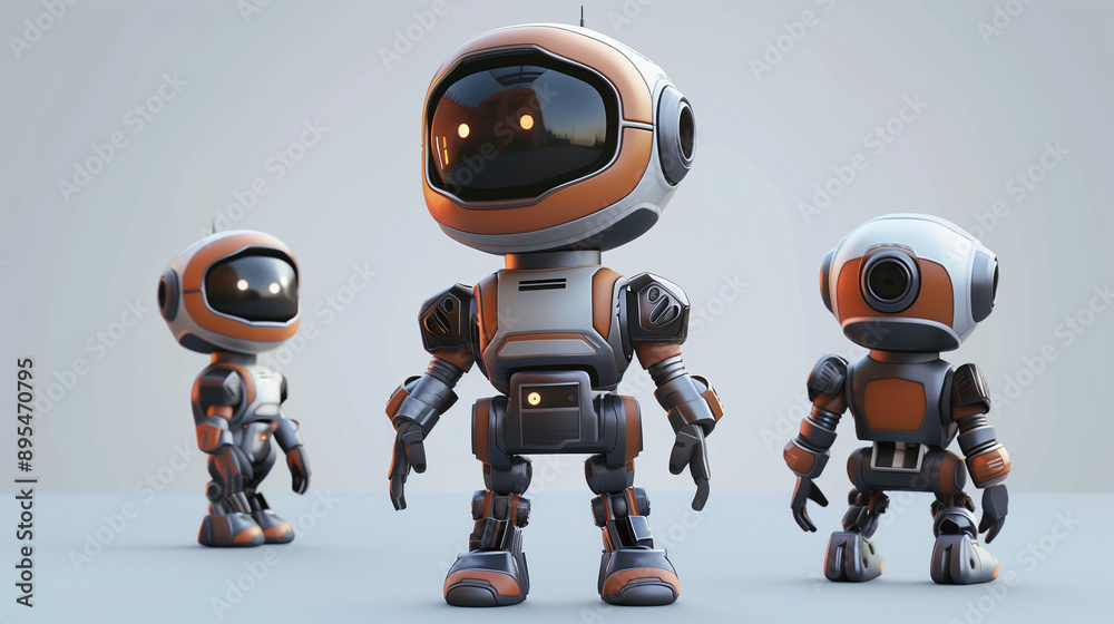 3D Cartoon Character Design of a Robotic Person with Friendly Interaction 3D Cartoon Character Design of a Robotic Person with Friendly Interaction