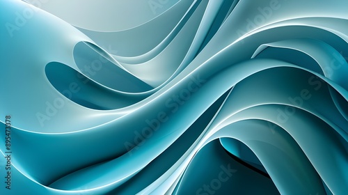 Wallpaper Mural abstract blue wave background Torontodigital.ca