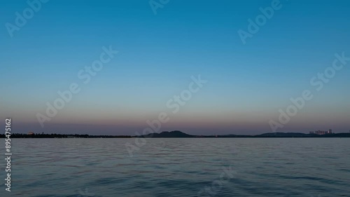 Wallpaper Mural Moonrise over Donghu Lake in Wuhan, China Torontodigital.ca