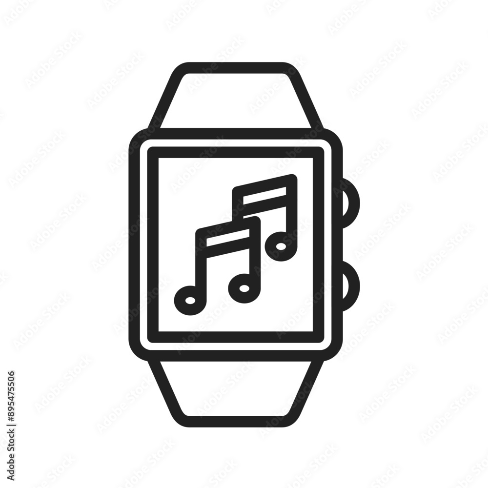 Smart Music Column icon vector image. Suitable for mobile application web application and print media.