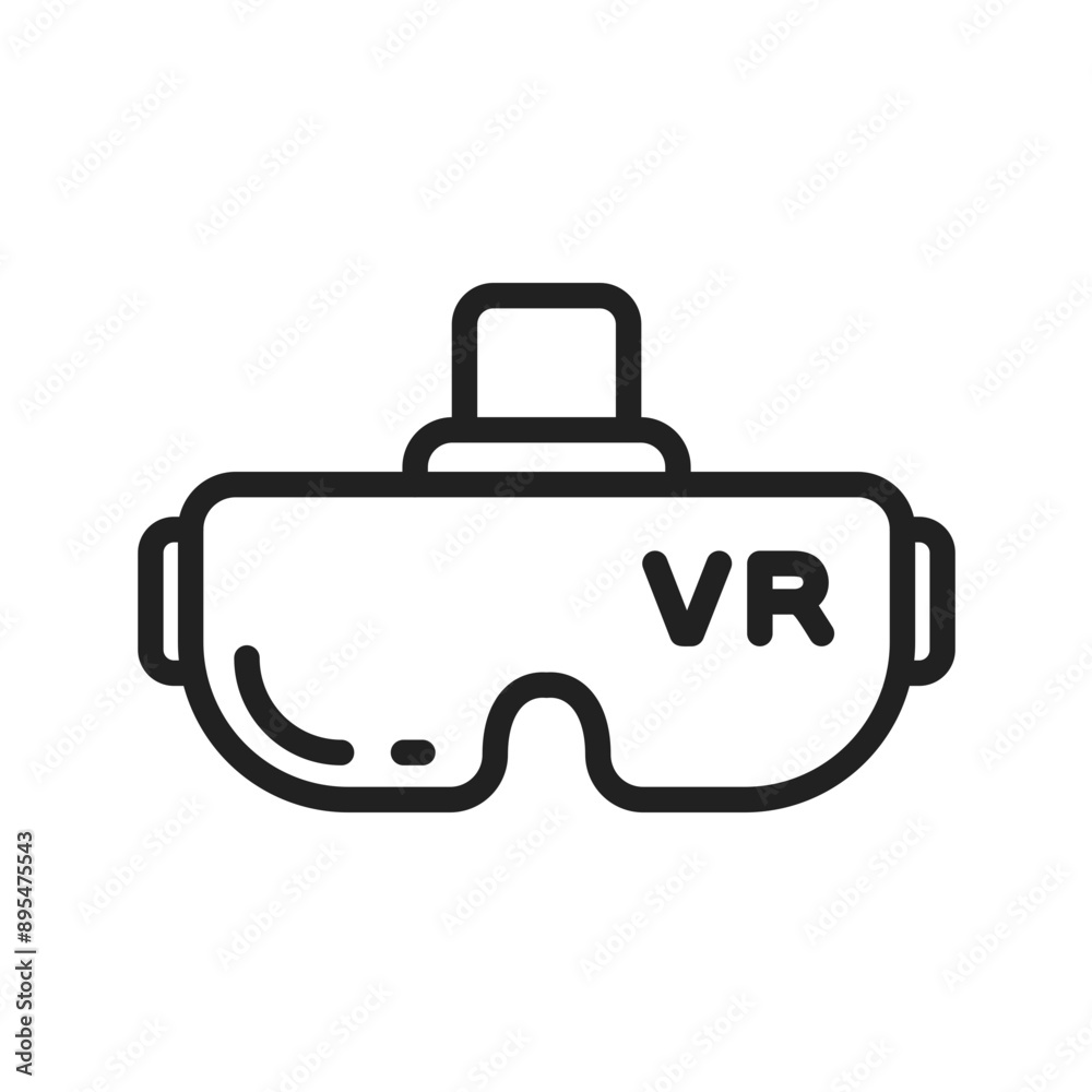 Virtual Reality icon vector image. Suitable for mobile application web application and print media. Virtual Reality icon vector image. Suitable for mobile application web application and print media.