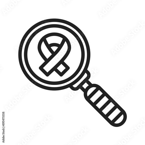 Cancer Diagnosis icon vector image. Suitable for mobile application web application and print media.