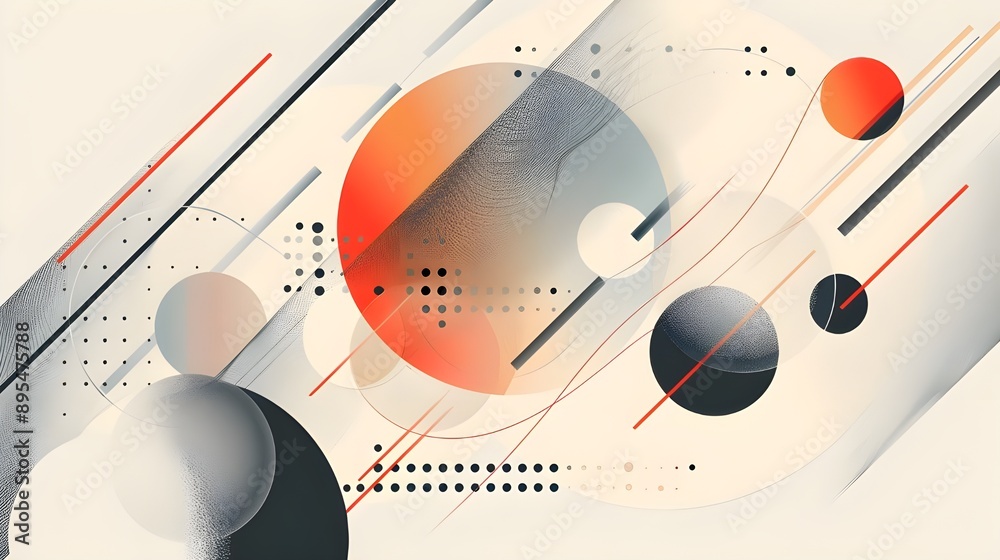 Obraz premium background with circles