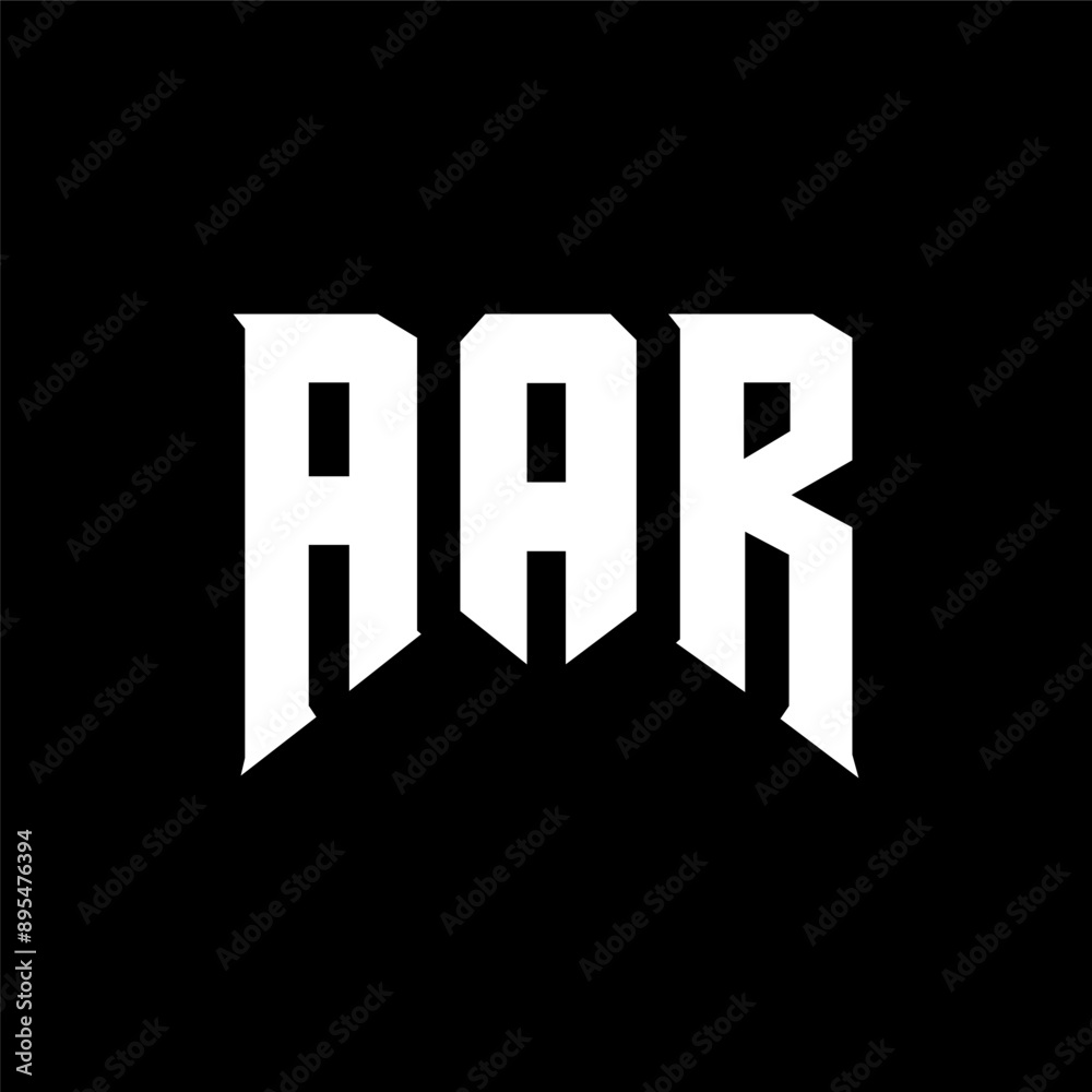 Aar Letter Logo Design For Technology Company Aar Logo Design Black