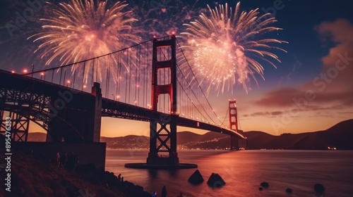 Golden Gate Bridge Fireworks