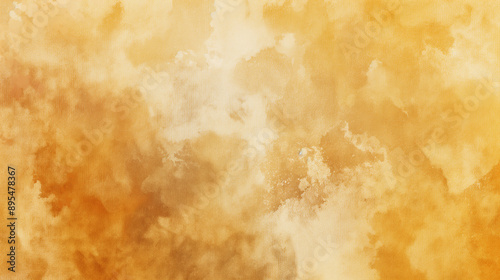 水彩テクスチャの背景素材 秋イメージ オレンジ