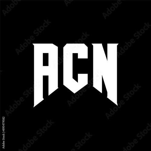 ACN letter logo design for technology company. ACN logo design black and white color combination. ACN logo, ACN vector, ACN design, ACN icon, ACN alphabet. ACN typography logo design.