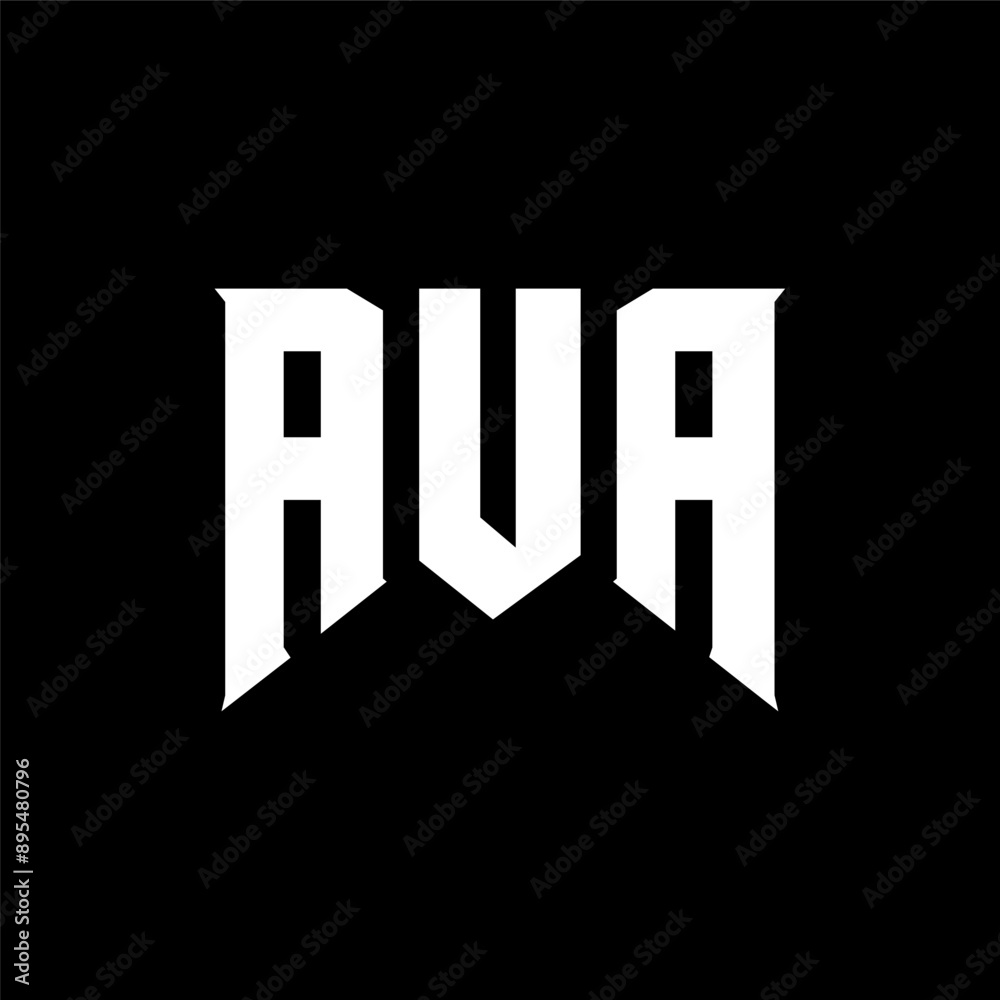 AUA letter logo design for technology company. AUA logo design black and white color combination. AUA logo, AUA vector, AUA design, AUA icon, AUA alphabet. AUA typography logo design.