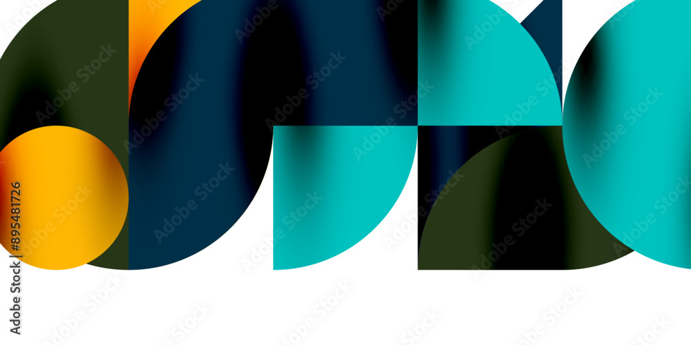 Shadow effect shiny circles and round triangles geometric modern art. Vector Illustration For Wallpaper, Banner, Background, Card, Book Illustration, landing page Shadow effect shiny circles and round triangles geometric modern art. Vector Illustration For Wallpaper, Banner, Background, Card, Book Illustration, landing page