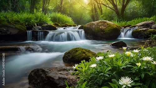 stream in the forest
