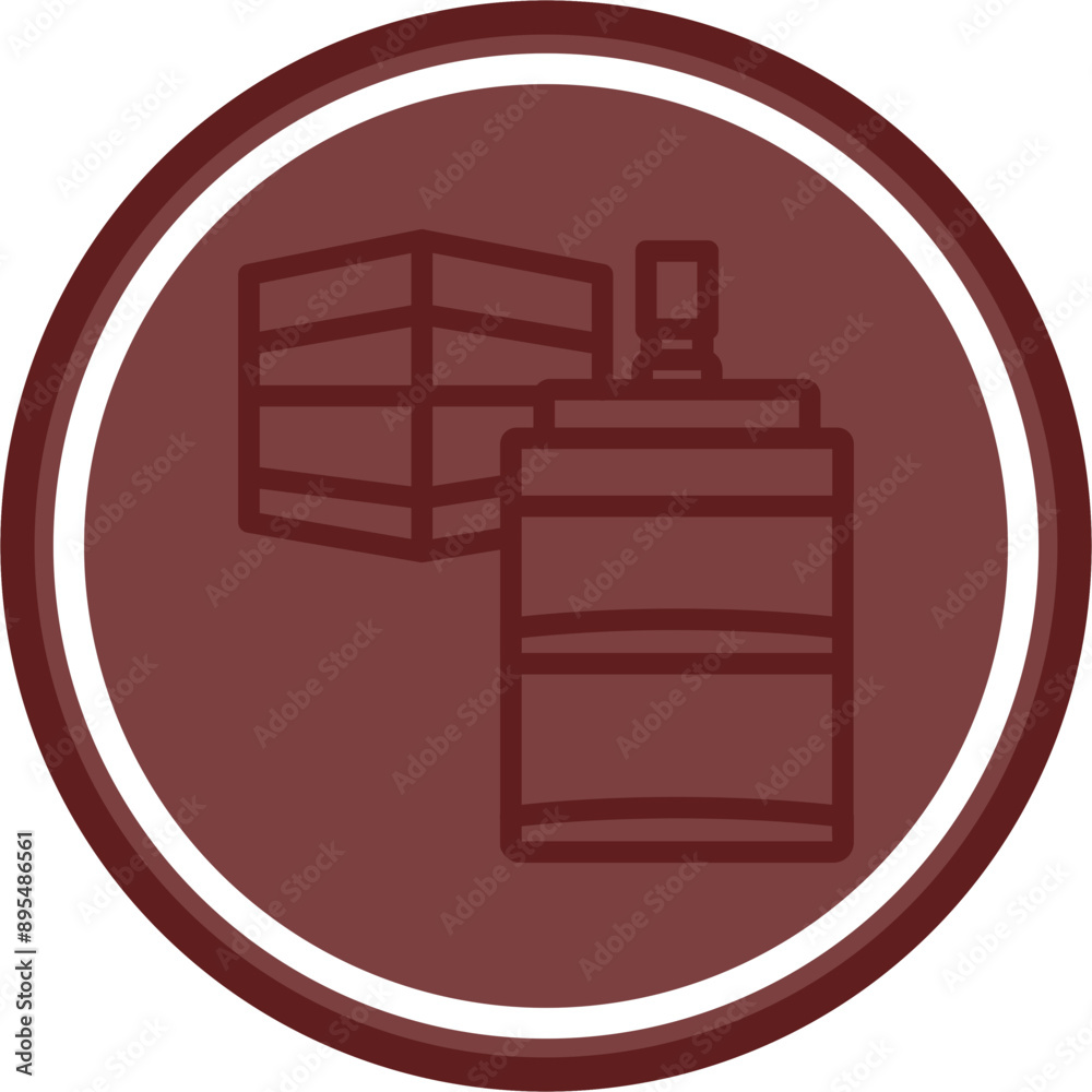 zamzam water Vector Line Double Circle Maroon zamzam water Vector Line Double Circle Maroon