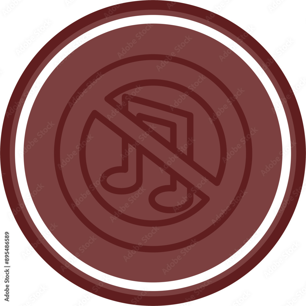 No songs Vector Line Double Circle Maroon No songs Vector Line Double Circle Maroon