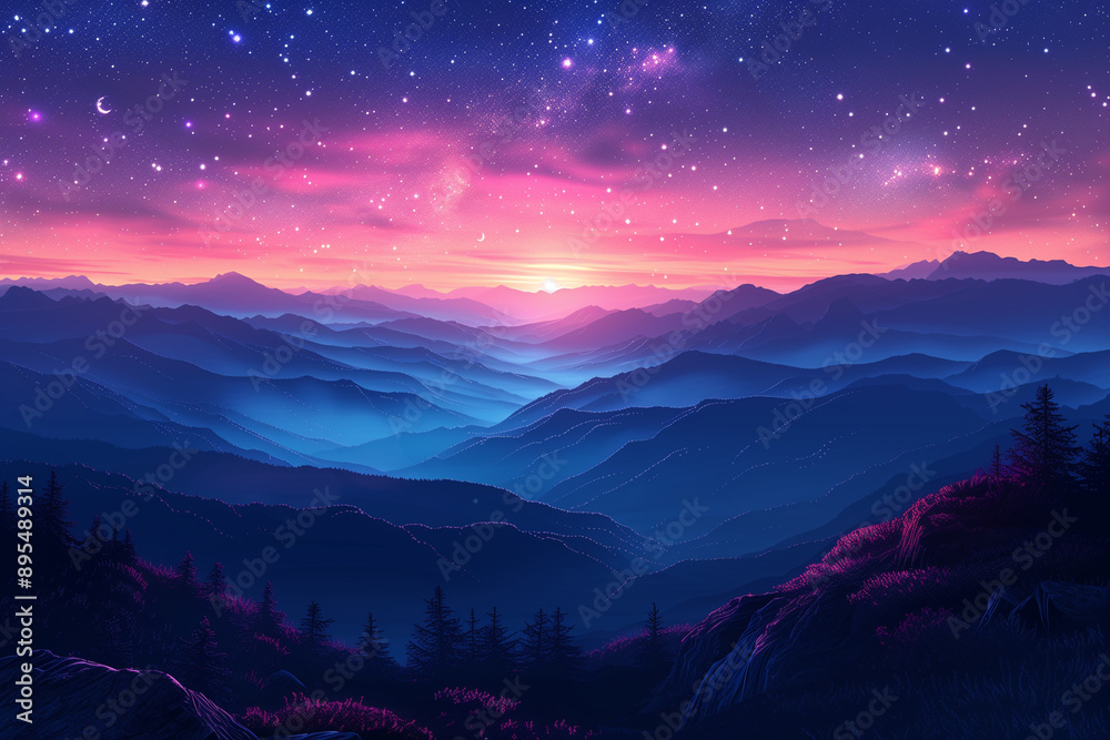 Star Shower Streaking Across a Twilight Sky: Capturing the Magic of Nighttime Celestial Events Star Shower Streaking Across a Twilight Sky: Capturing the Magic of Nighttime Celestial Events