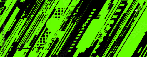 abstract green racing background with checkboard and lines