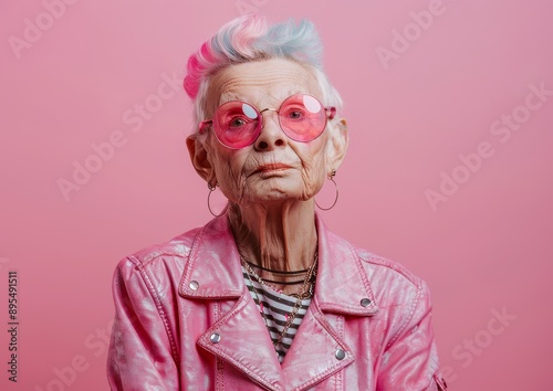 Stylish Elderly Woman