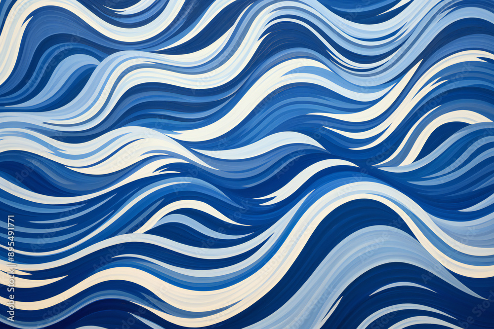 Abstract Sine Waves background illustration