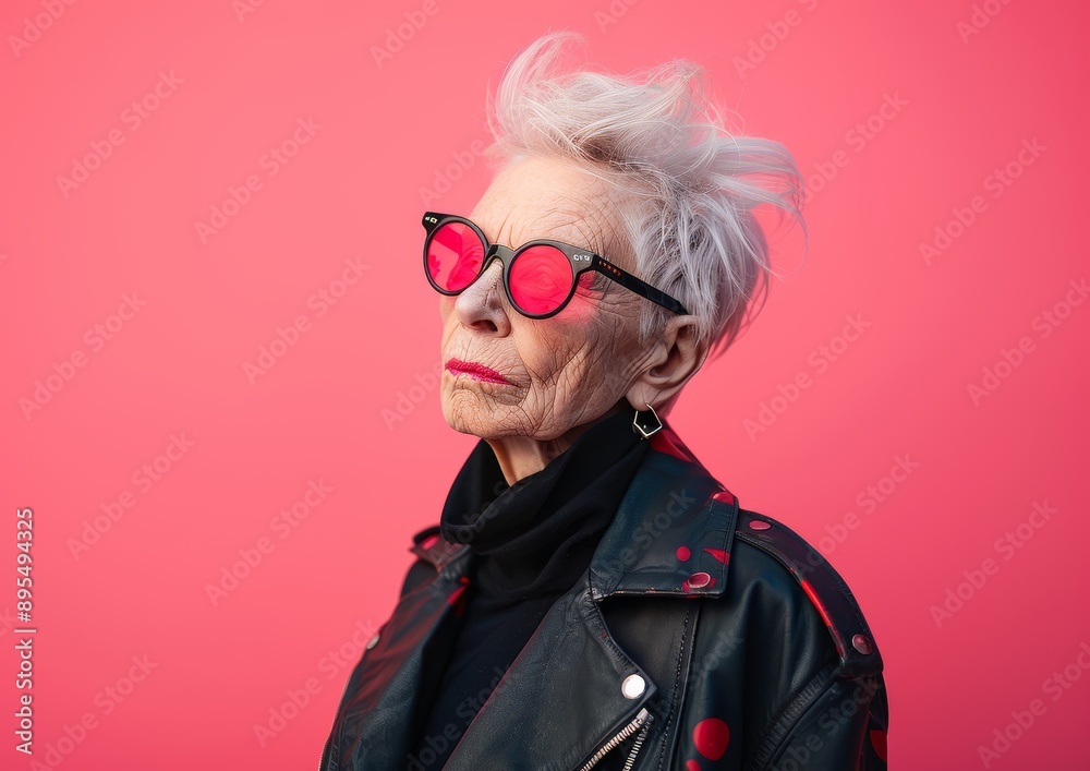Stylish Elderly Woman Stylish Elderly Woman