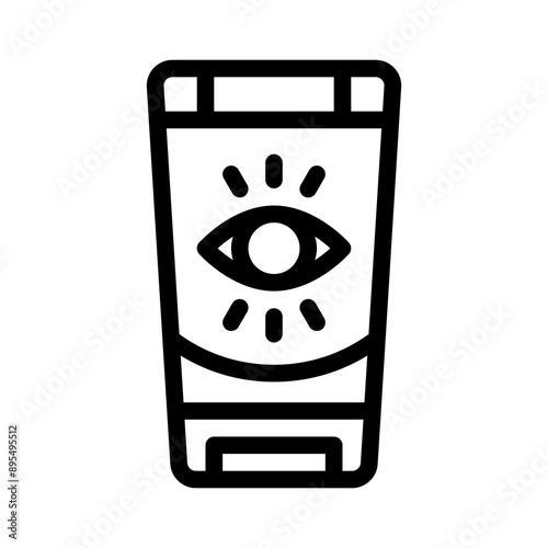 Eye cream line icon
