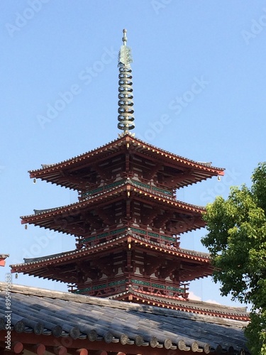 四天王寺　大阪, osaka , japanese temple