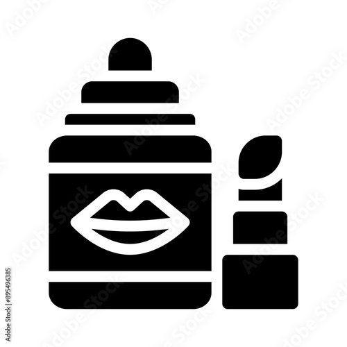 Lip balm glyph icon