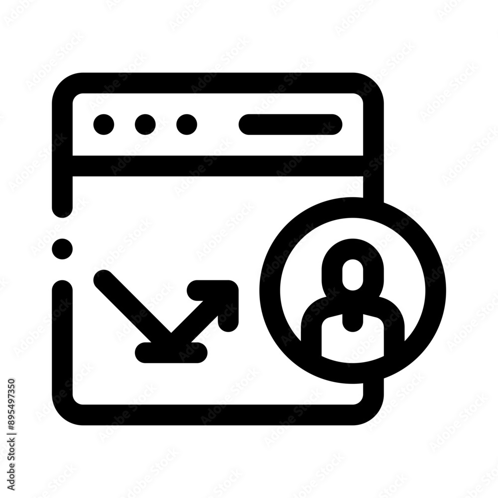 bounce line icon bounce line icon