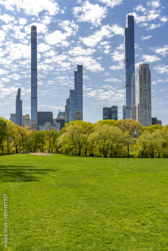 Manhattan skyscrapers and Central Park