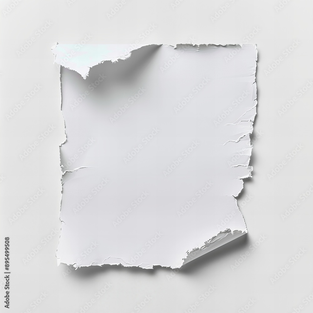 Torn Notebook Page: A Realistic and Detailed Photo Torn Notebook Page: A Realistic and Detailed Photo