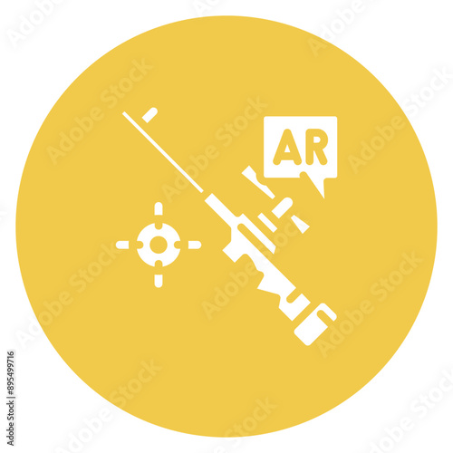 Ar Shooting icon vector image. Can be used for Augmented Reality.