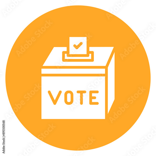 Ballot Box icon vector image. Can be used for Politics.