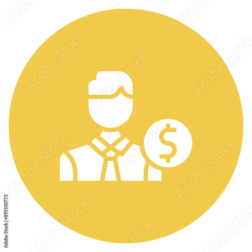 Embezzlement icon vector image. Can be used for Politics.